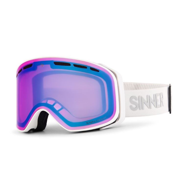 Sinner Olympia+ Skibril 2024 - Wit | Categorie 2