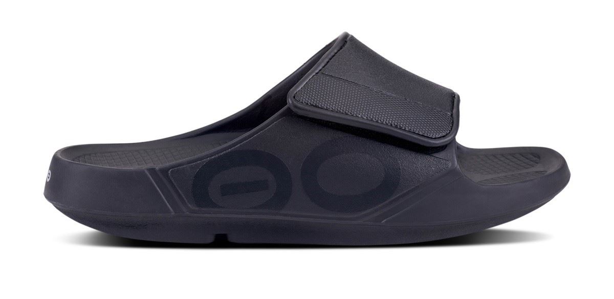 Oofos OOahh Sport Flex Slipper Black/Matte 43/M10/W12