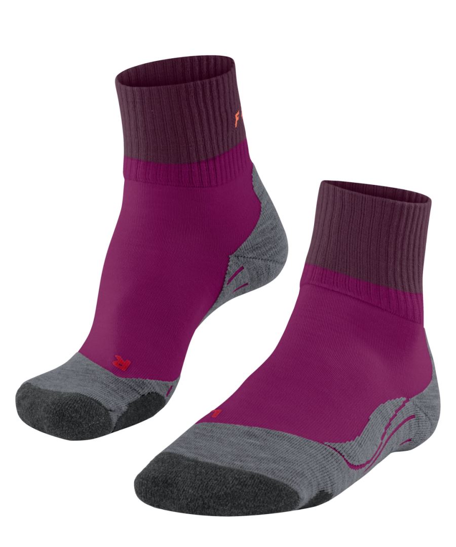 FALKE TK2 Explore Short dames trekking sokken kort - lichtpaars (radiant orchid) - Maat: 39-40