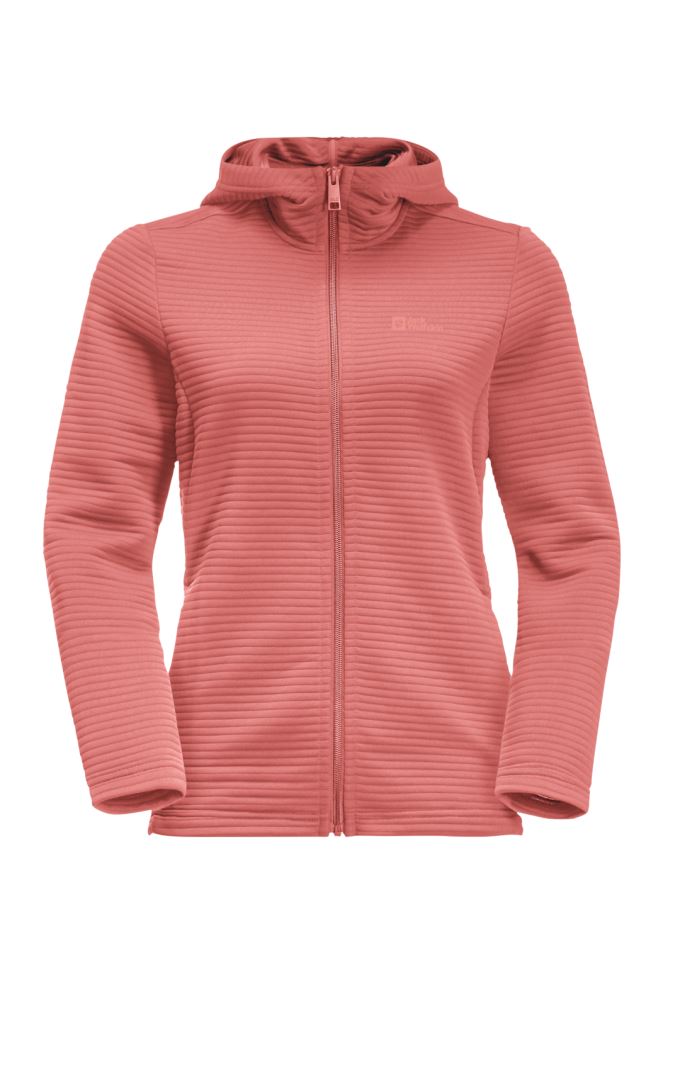 Jack wolfskin Modesto Hooded Dames Fleece Faded Rose L