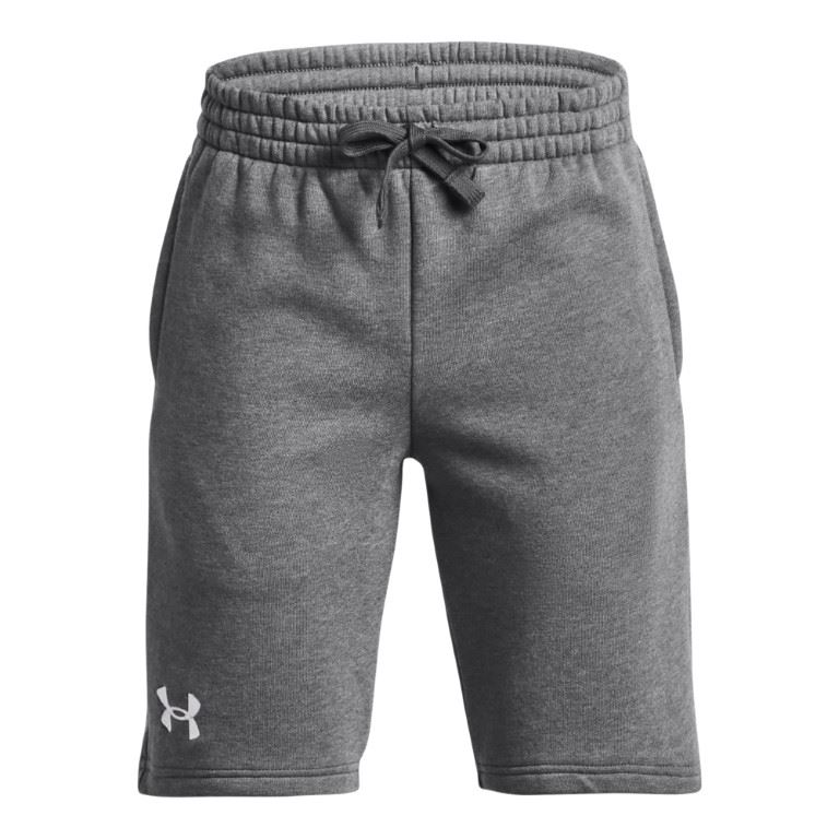 Under Armour Rival Fleece Sport Korte Broek Kinderen Castlerock Light Heather/White XL
