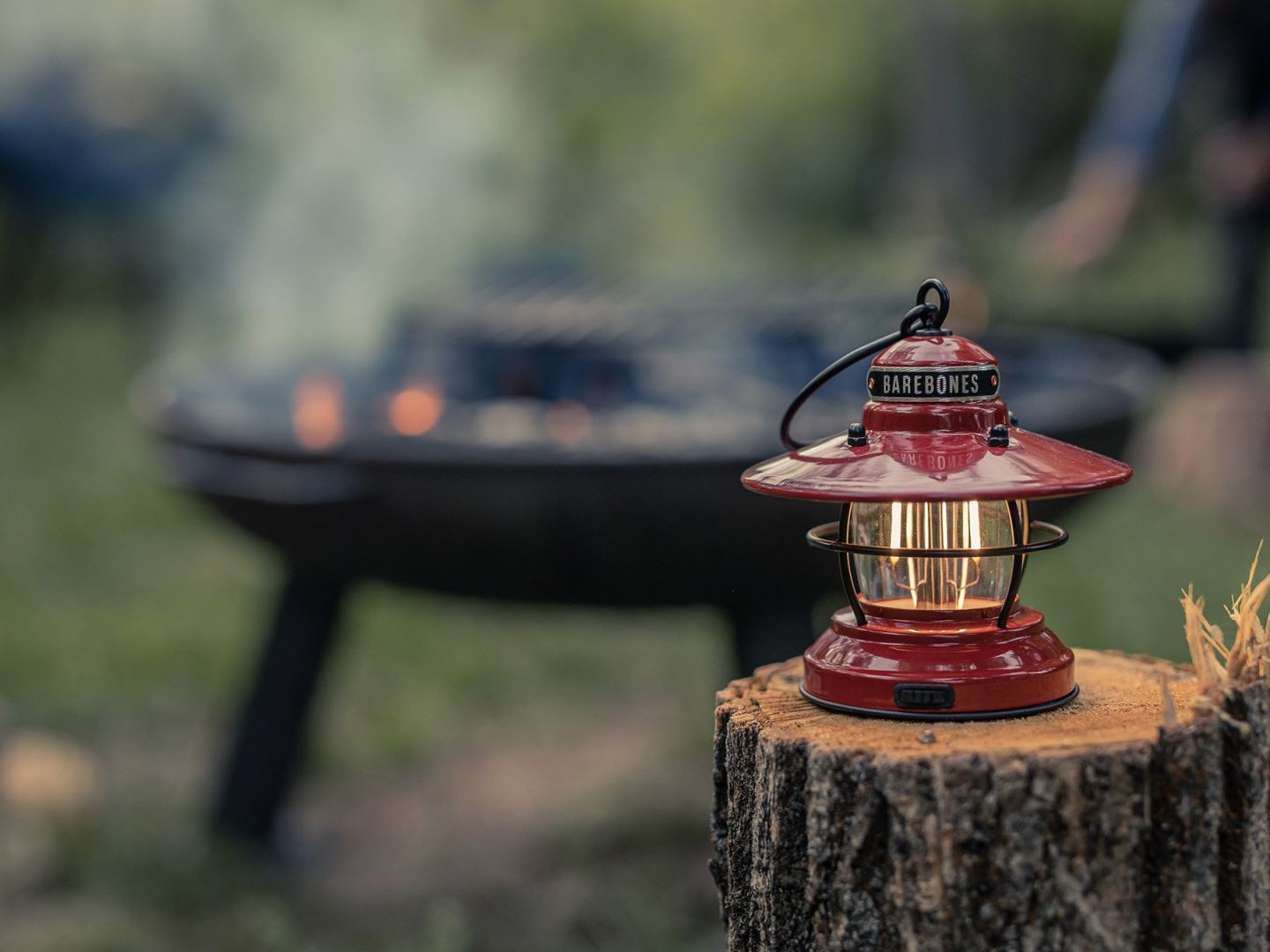 Barebones Mini Edison Lantern - Red Tafellamp Rood