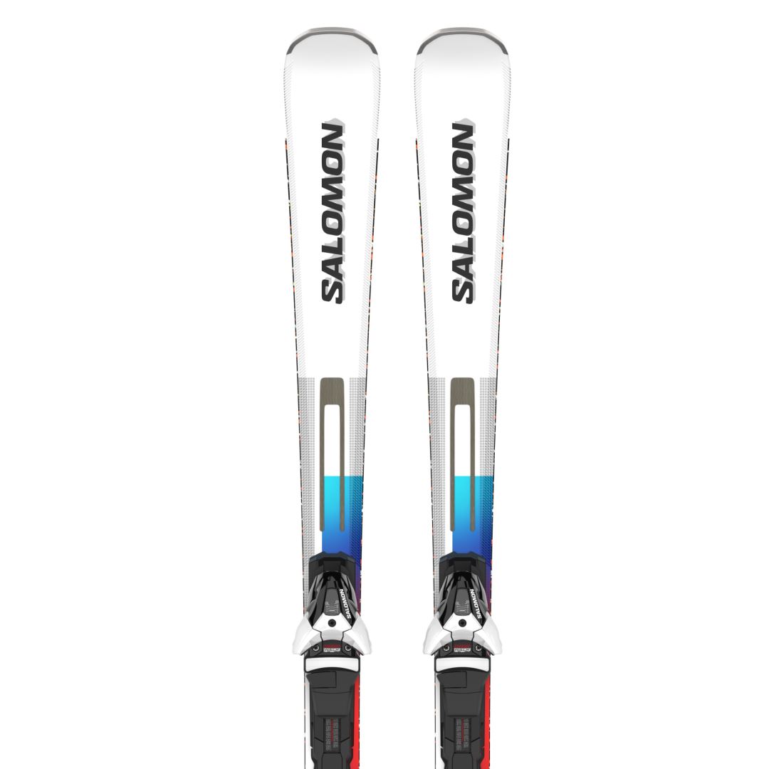 Salomon Addikt (And Mi12) Ski White/Black/Pastel Neon Blue 3 170