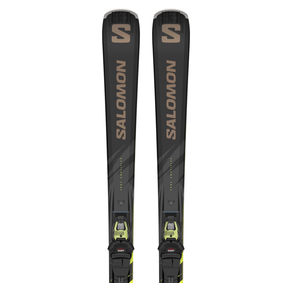 Salomon E S/Max 8 Xt Ski Black/Driftwood/Safety Yellow 170