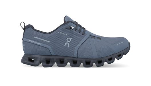 ON Cloud 5 Waterproof Dames Lage Wandelschoen Metal | Navy 39