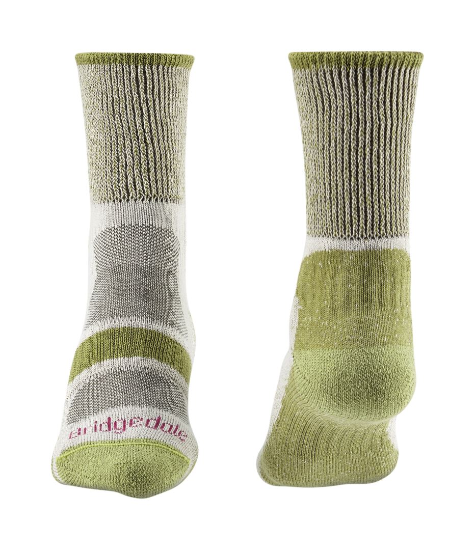 Bridgedale Lightweight Coolmax Comfort Boot Dames Wandelsok Spring Green M