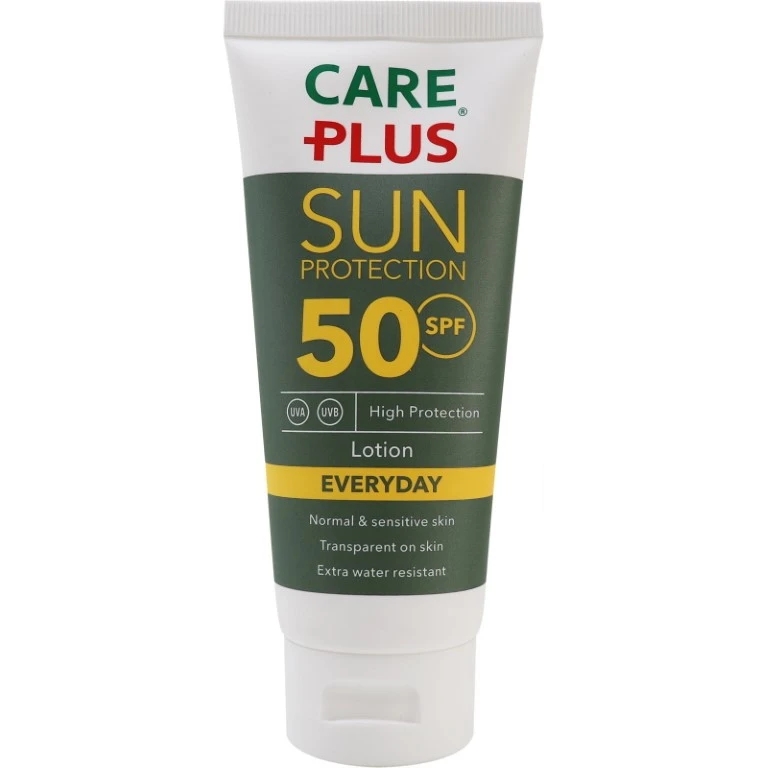 Care Plus Sun Protection Everyday Lotion SPF50+ Tube Zon Protectie Wit 100ml
