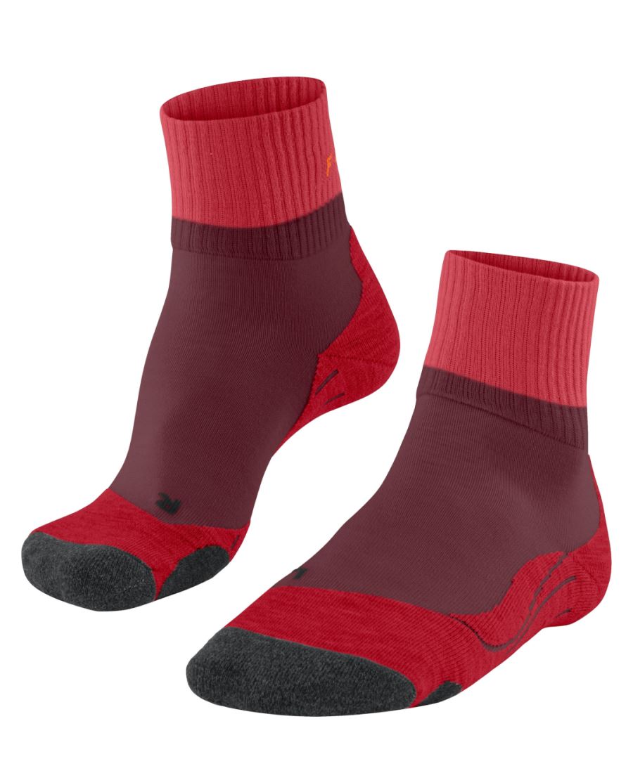 FALKE TK2 Explore Short Wandel Sok Dames 16153 8117 merlot 39-40