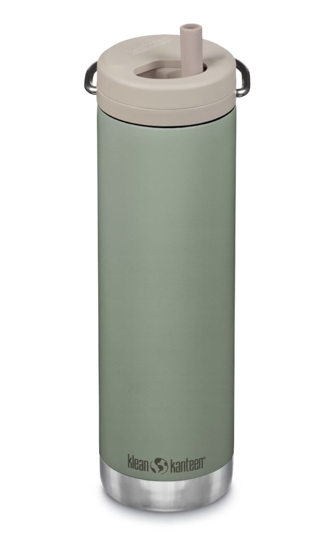 Klean Kanteen - Isolatiefles Classic 592ml/20oz met Straw twist Cap - Sea Spray