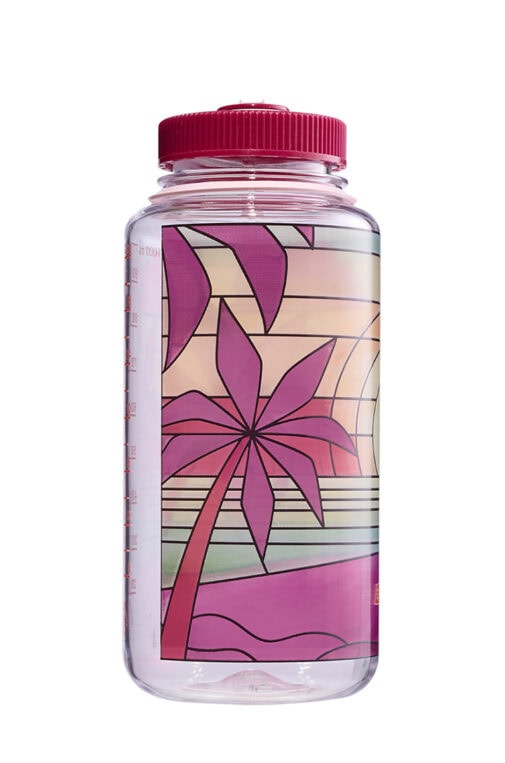 Nalgene Wide Mouth Clear Stained Glass Sustain 1L Drinkfles Sunset 1L