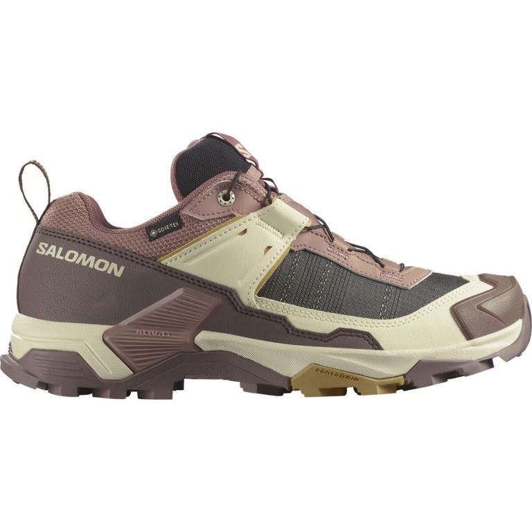 Salomon X ULTRA 5 GORE-TEX Lage Wandelschoen Dames Burlwood/French Roast/Rattan 5