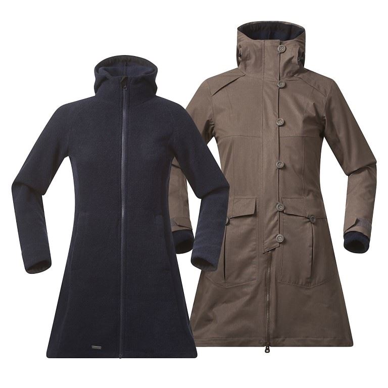 Bergans Bjerke 3In1 Lady Coat 3 In 1 Jas Dames Clay S