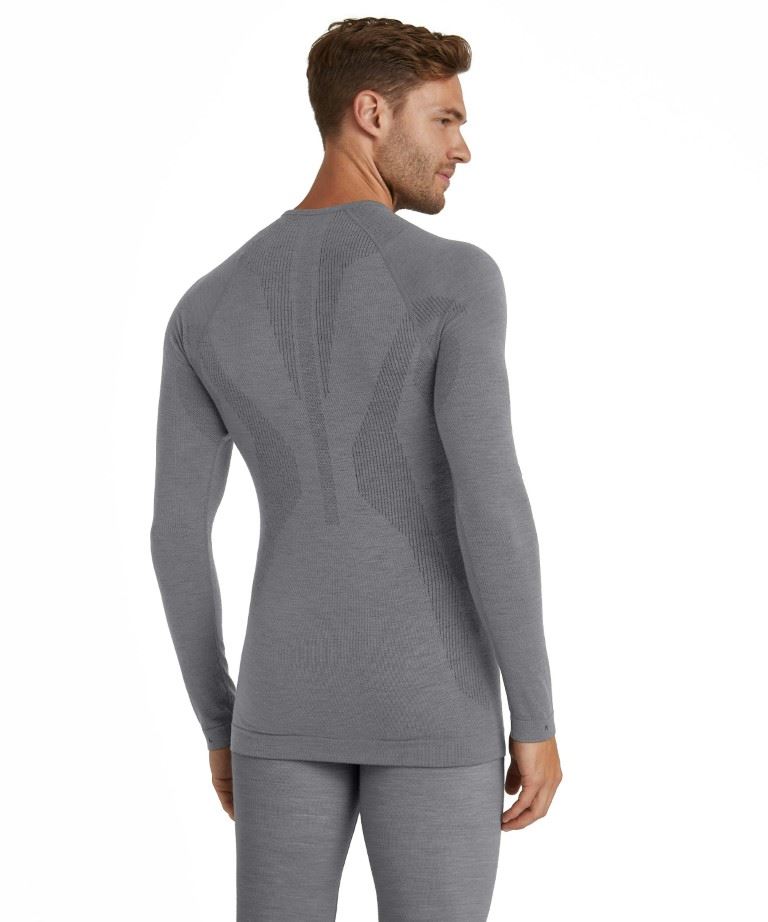 Falke Ls Wool-Tech Shirt Heren Grau M
