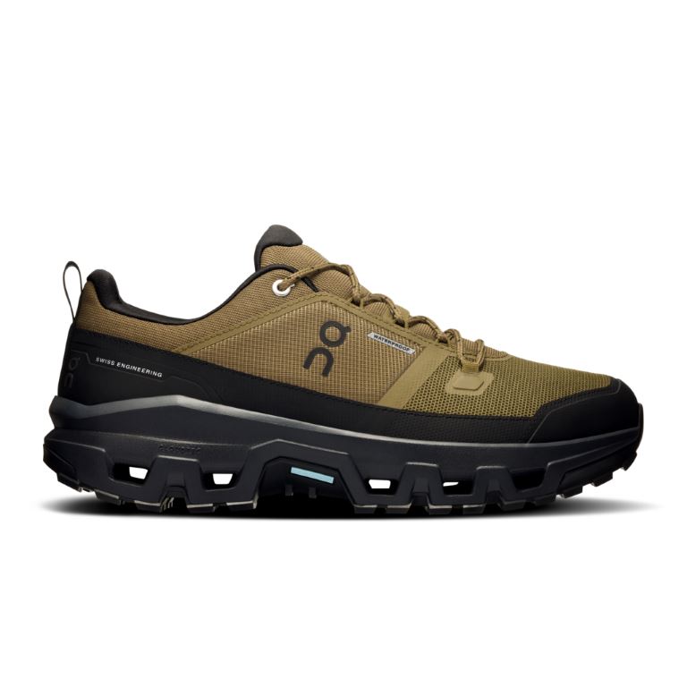 ON Cloudrock Low Waterproof Lage Wandelschoen Heren Hunter | Black 47