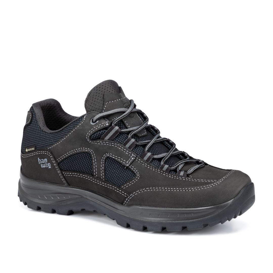 Hanwag Gritstone II Narrow GTX - 064012 asphalt/black - Schoenen - Wandelschoenen - Lage schoenen