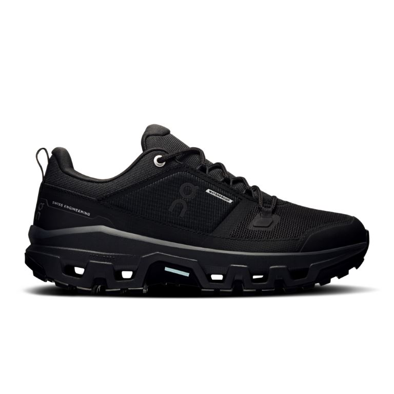 ON Cloudrock Low Waterproof Lage Wandelschoen Dames Black | Black 38