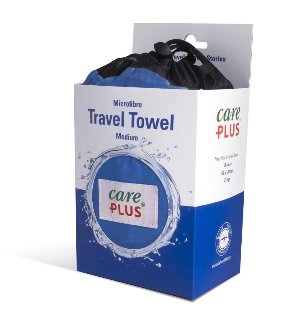 Care Plus Travel Towel Microfibre Reishanddoek Dolomite Blue 60 X 120