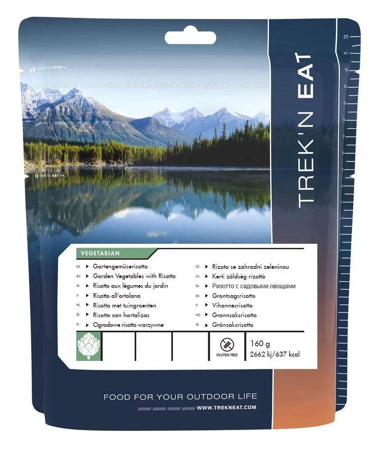 Trek&apos;n eat Garden Vegetables With Risotto Reismaaltijd Multi 160 g