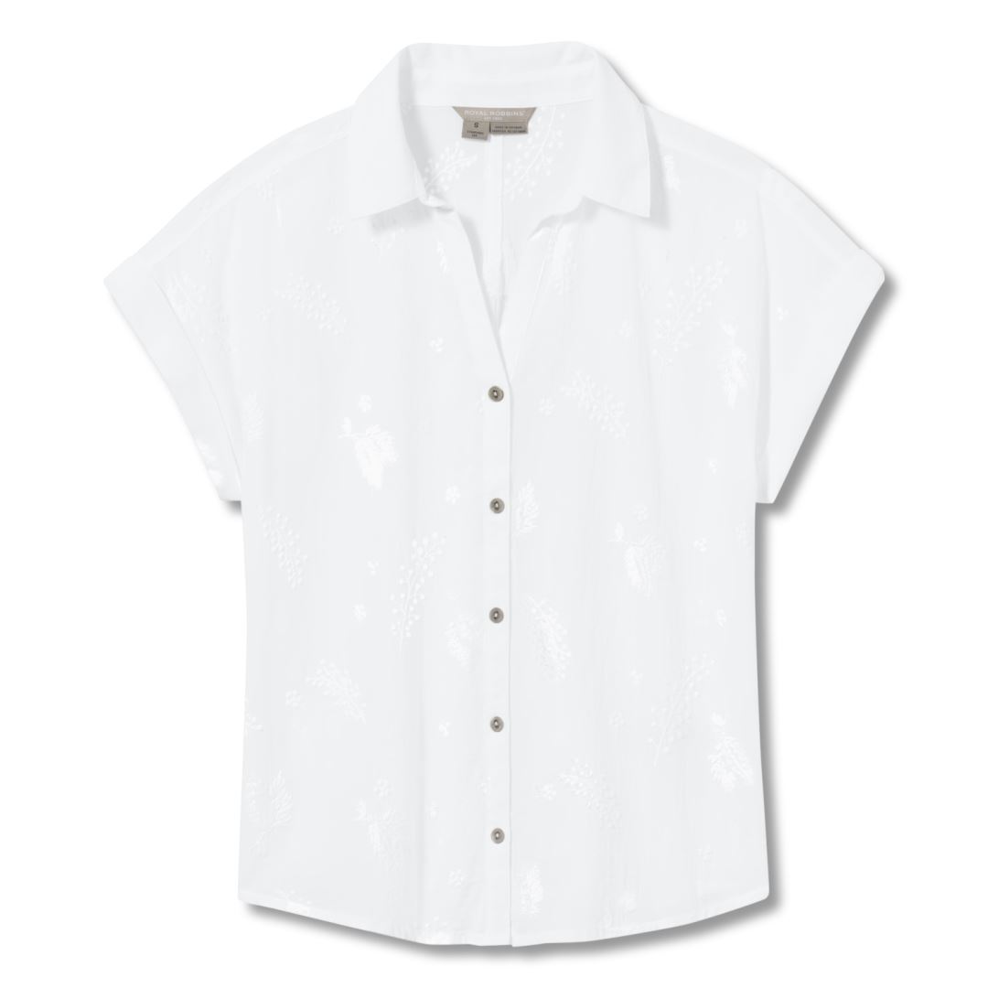 Royal Robbins Oasis S/S Shirt Dames White L