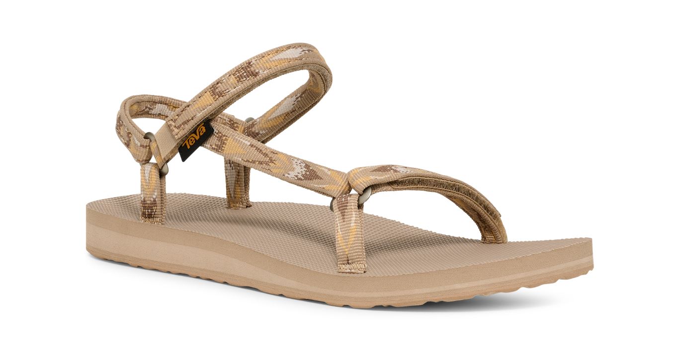 Teva Original Universal Slim Sandaal Dames Archive Wings White Pepper 11