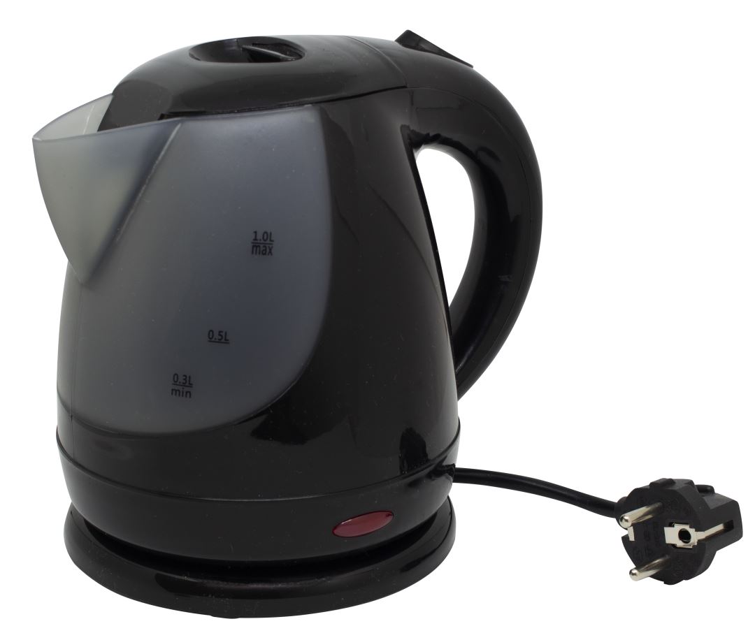 Eurotrail 1 Liter 230V Waterkoker Black 1L