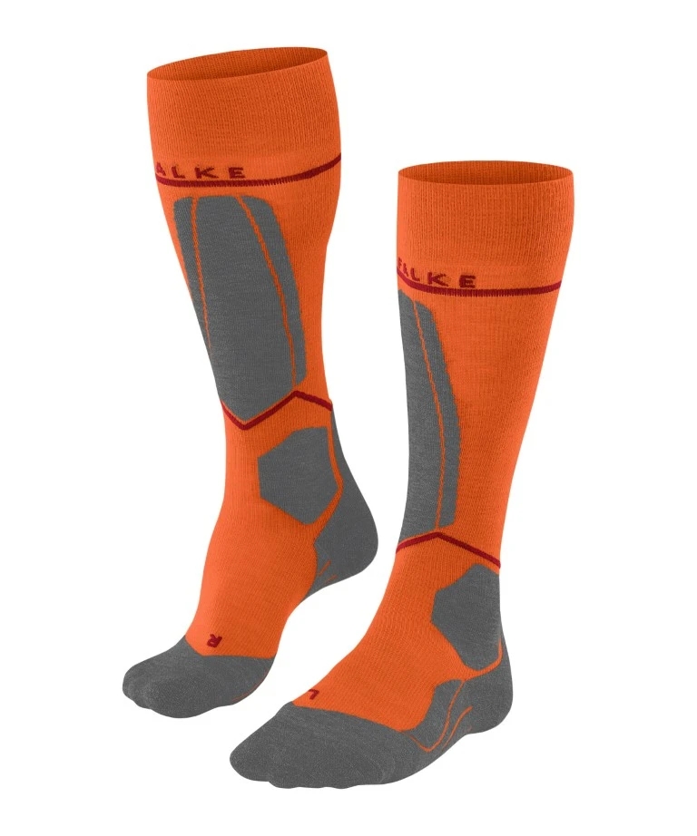 Falke SK4 Adv. Compression Light Skisok Heren Flash Orange 46-48
