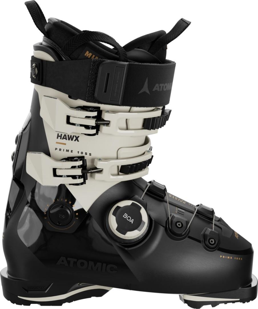 Atomic Hawx Prime 105 S Boa W GW Dames Skischoen Black/Stone/Gold 27/27,5