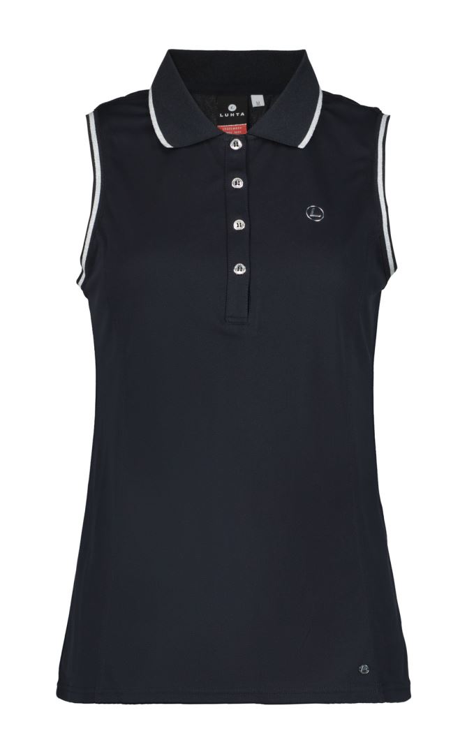 Luhta Kivisaari Polo Mouwloos Dark Blue