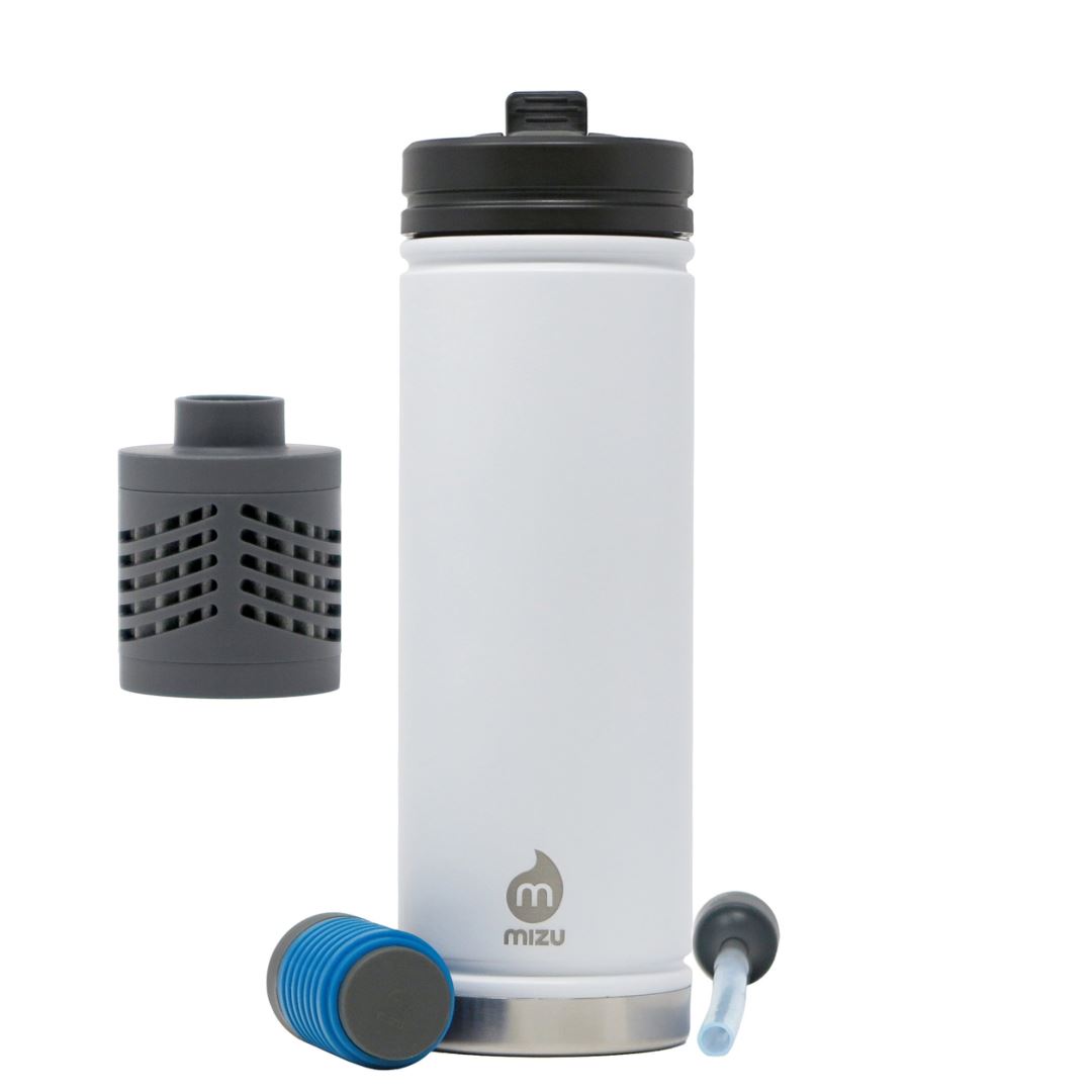 MIZU V7 Geïsoleerde Drinkfles met V-Lid 700ml Roestvrij staal met V-Lid 700ml, wit