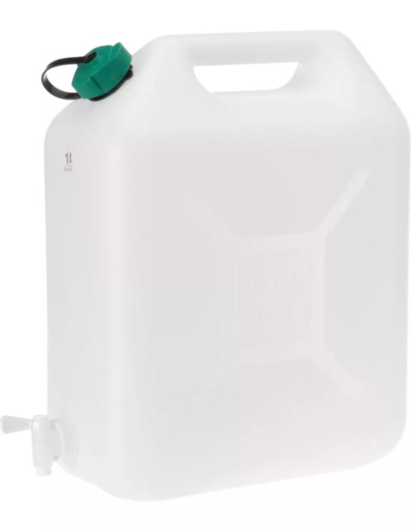 Met Kraan 20L Jerrycan Wit 20 Liter