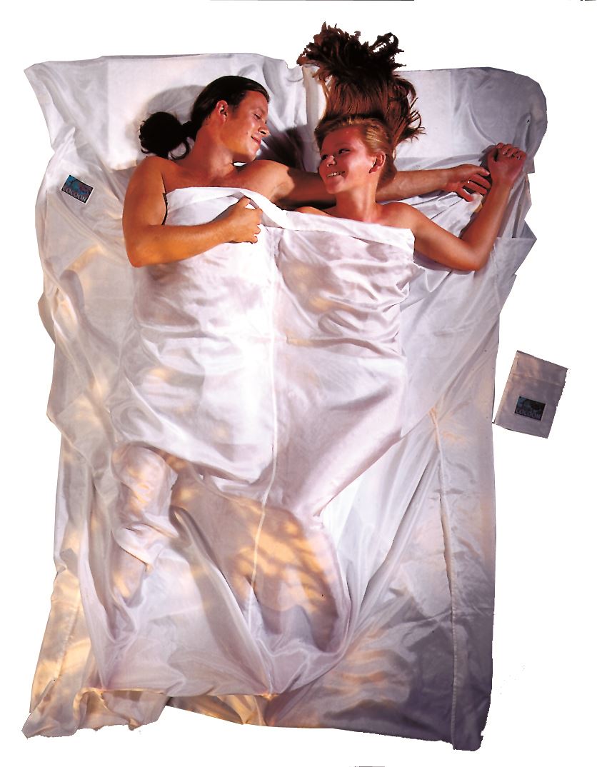 Cocoon Travel Sheet Double 100% Silk Lakenzak Natural Silk