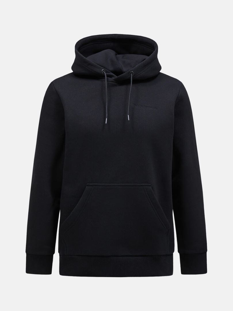 Peak Performance Original Small Logo Hood Trui Heren Black XL