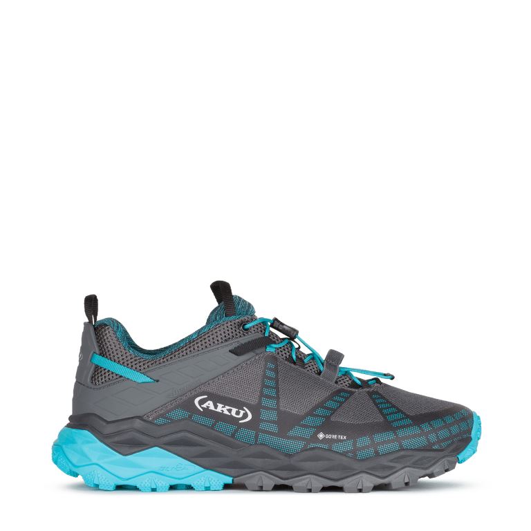 Aku Flyrock Gtx Lage Wandelschoen Dames Black/Turquoise 6