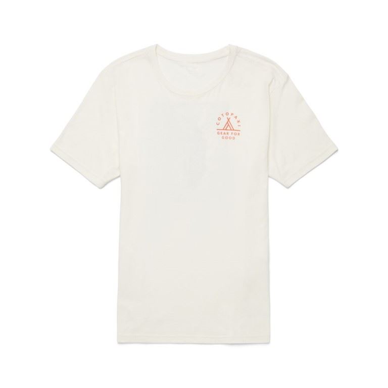 Cotopaxi Llama Map Organic T-Shirt Heren Bone XL