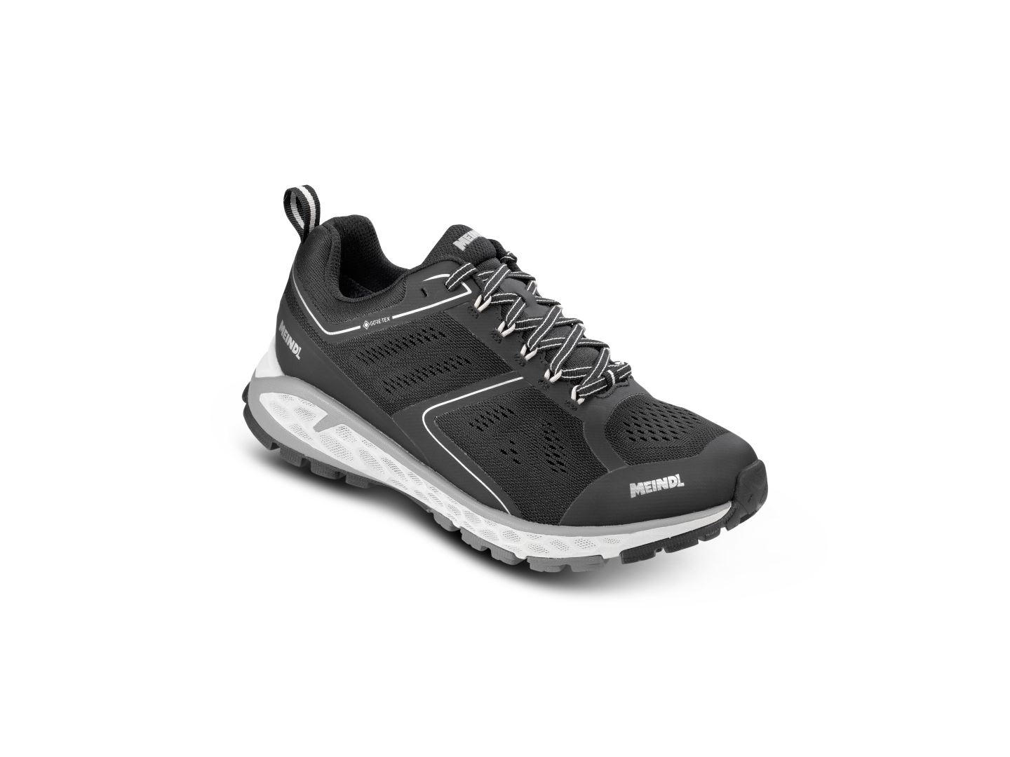 Meindl Power Walker 2.0 Dames Lage Wandelschoen Schwarz/Silber 7,5/41,5