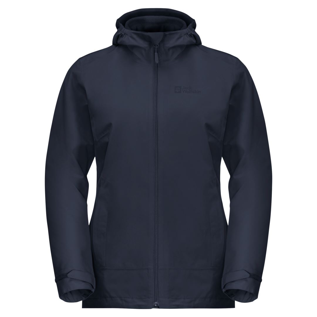 Jack Wolfskin Moonrise 3in1 Jacket Women - Outdoorjas - Dames - Blauw - Maat XL