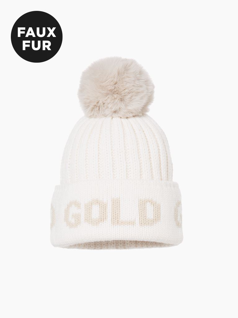 Goldbergh Hodd Muts Dames Cream One Size