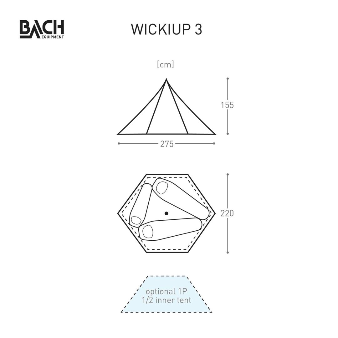 Bach Wickiup 3 Tipitent Willow Bough Green