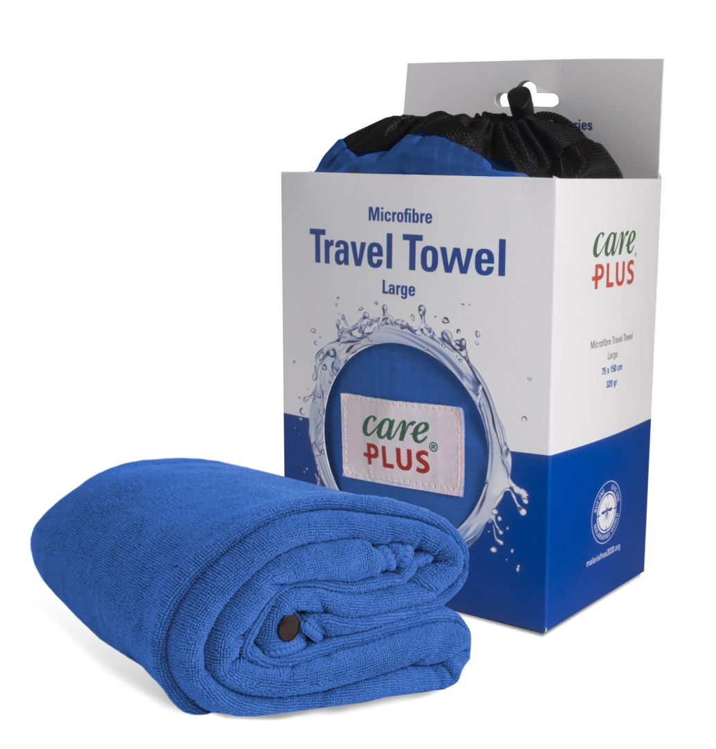 Care Plus Travel Towel Microfibre 75X150Cm, Dolomite Blue Reishanddoek