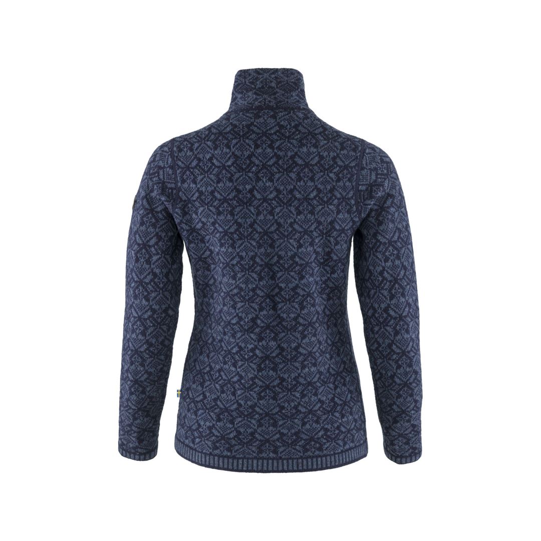 Fjallraven Snow Cardigan Trui Dames Dark Navy L
