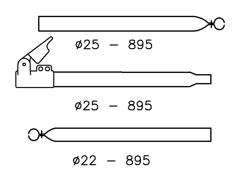 Zak Verandastang 25/22 Mm170 260 Cm+ Qg:Alu. Tentstok