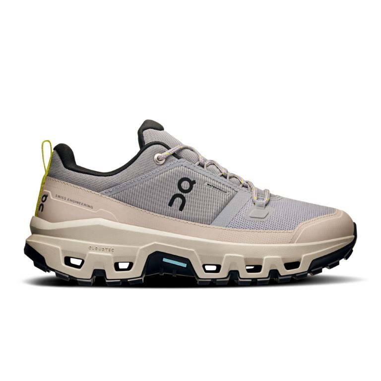 ON Cloudrock Low Waterproof Lage Wandelschoen Dames Alloy | Ice 40