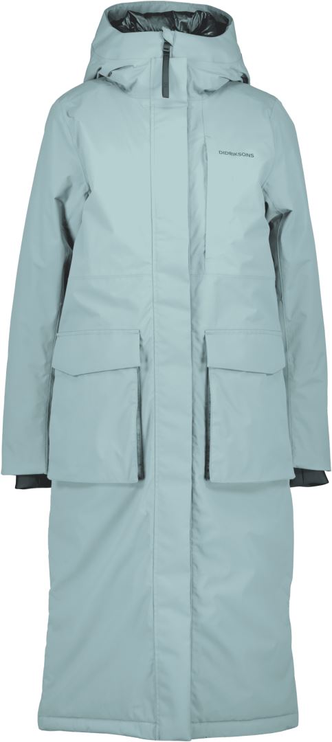 Didriksons LEYA WNS PARKA L 3 Dames Outdoorjas - Factory Blue - Maat 38