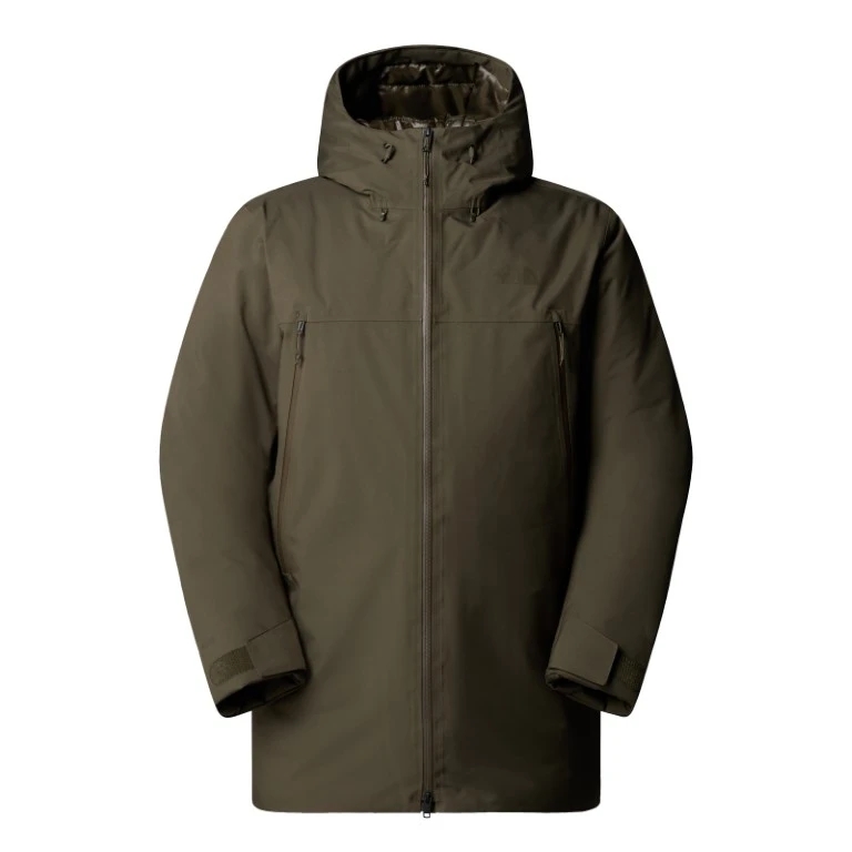 The North Face Mountain Range Down Parka Jas Heren New Taupe Green M