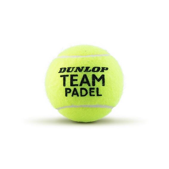 Dunlop Slazenger Team Padel 3PET Padelballen Geel