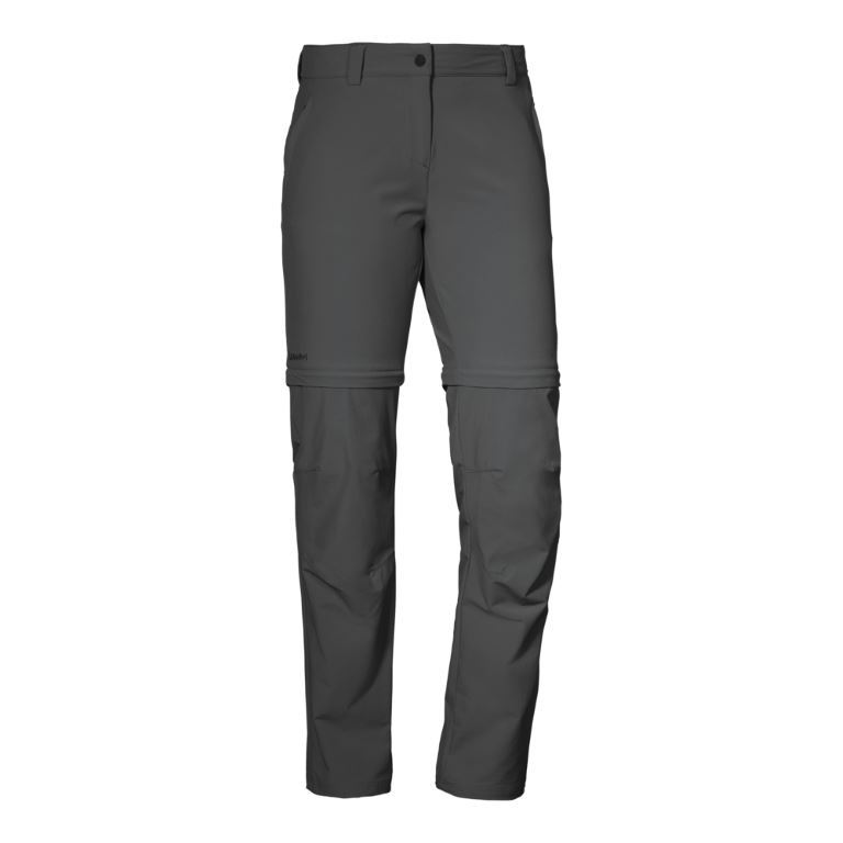 Schoffel Ascona Zip Off Afritsbroek Dames Asphalt 36