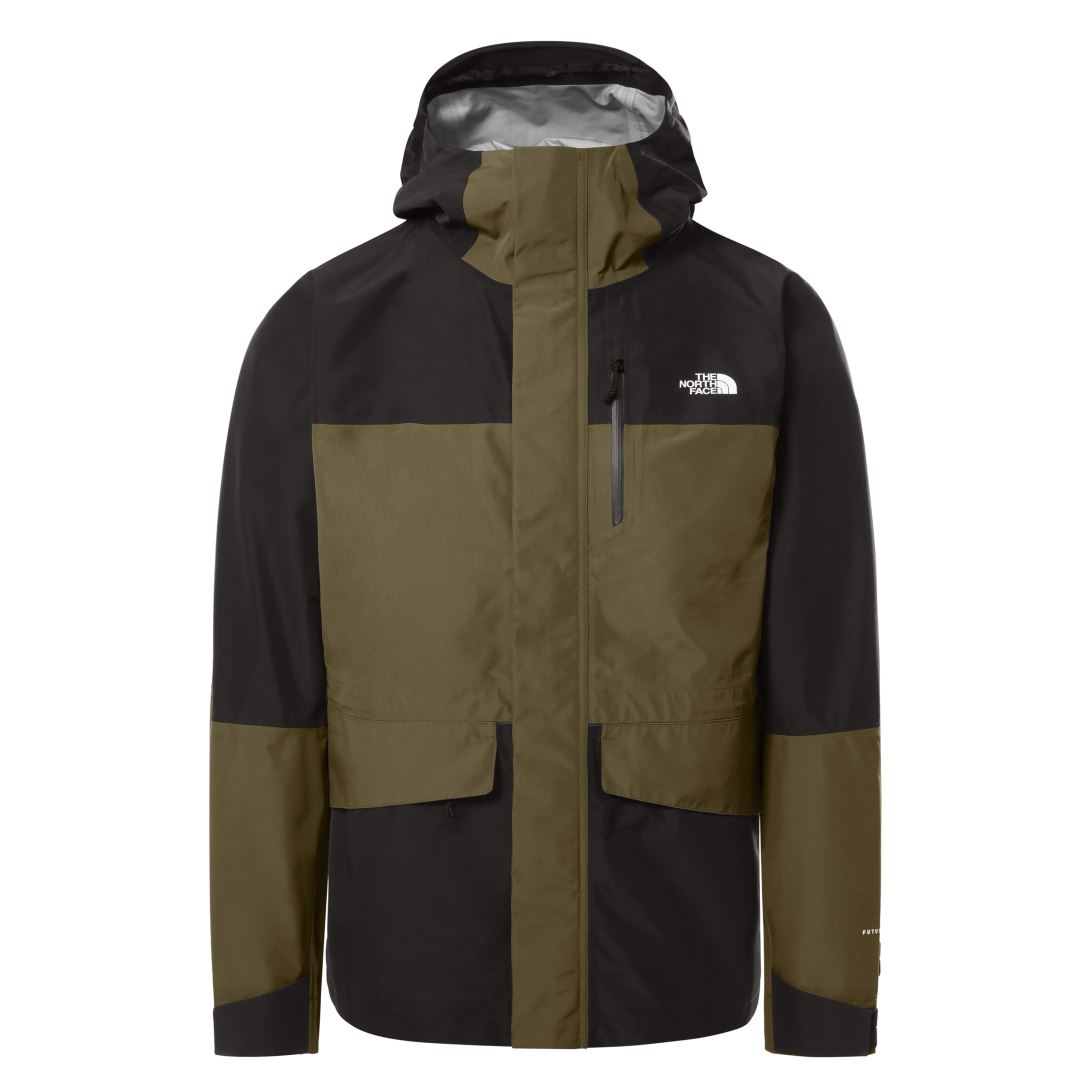 The North Face Dryzzle All Weather Futurelight Heren Hardshell Jas Military Olive - TNF Black L