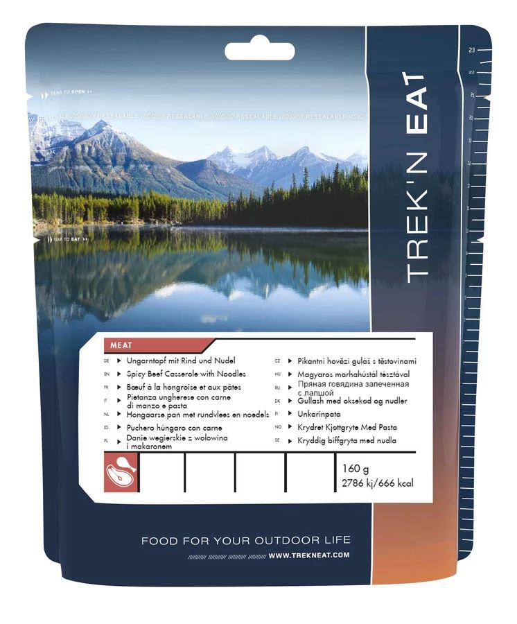 Trek&apos;n eat Spicy Beef Casserole With Noodles Reismaaltijd Multi 160 g
