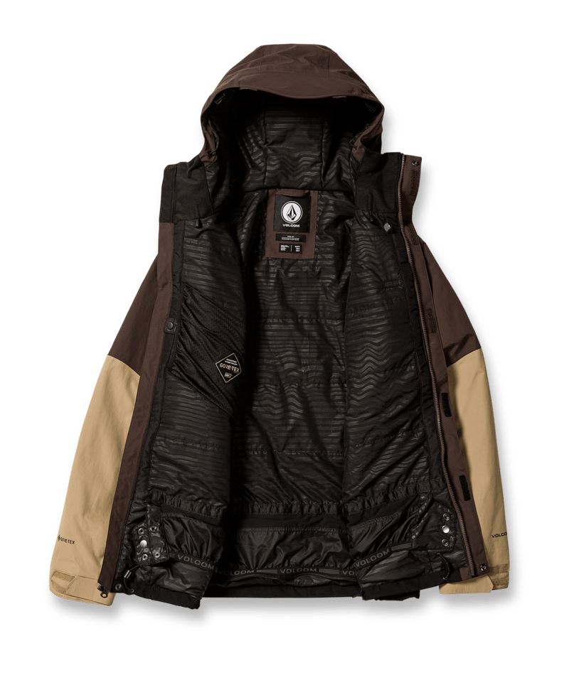 Volcom L Insulated Gore-Tex Heren Wintersportjas Brown L