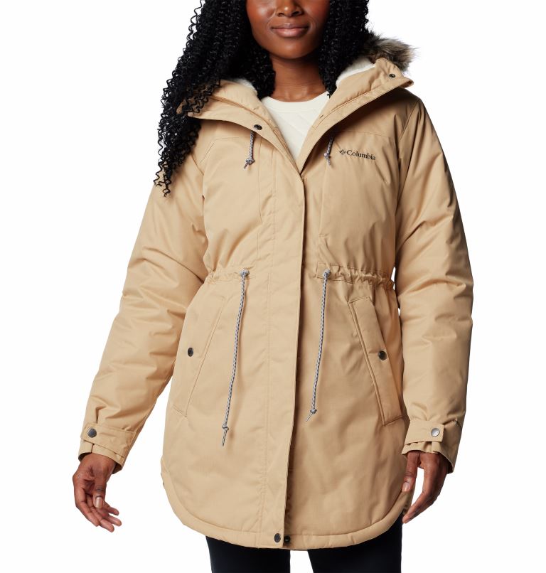 Columbia Suttle Mountain™ II Mid Insulated Parka Jas Dames Ancient Fossil M